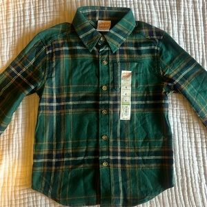 Jumping Beans Boys Long Sleeve Button Down Shirt Size 4 *NWT*​